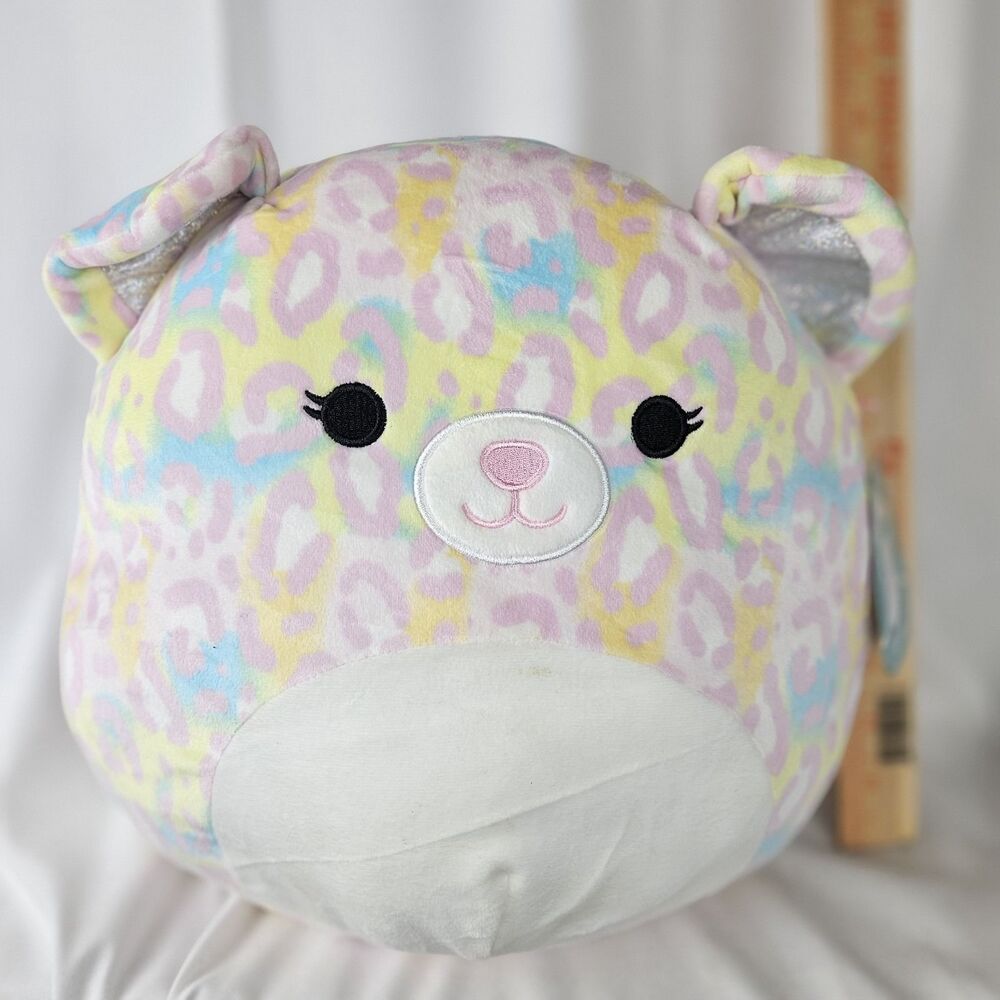 Squishmallow Michaela the Leopard 12 inch NEW with Tags Pastel‎ Cat SHIPS FREE